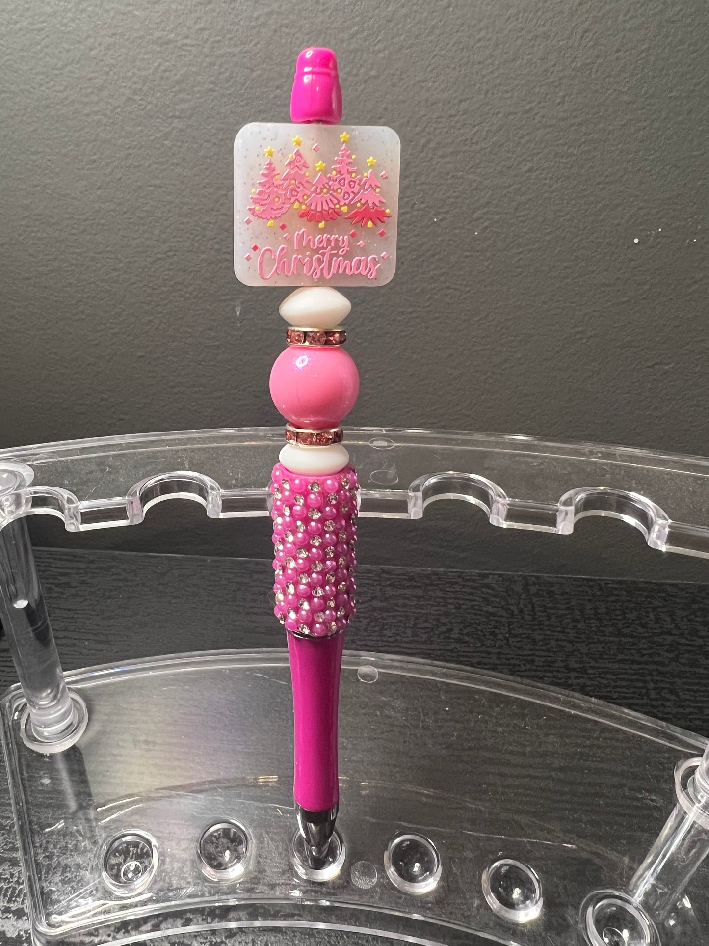 Pink merry Christmas pen