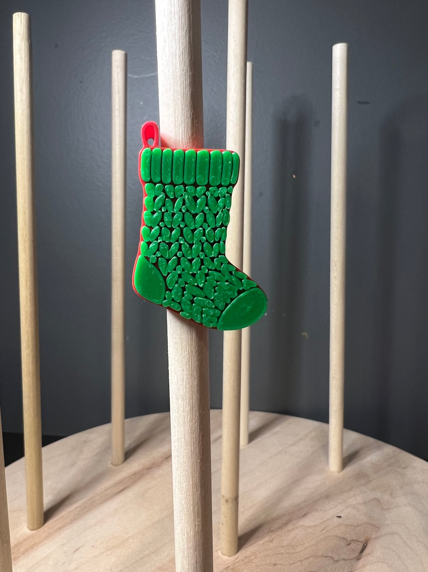 Stocking 3d straw topper