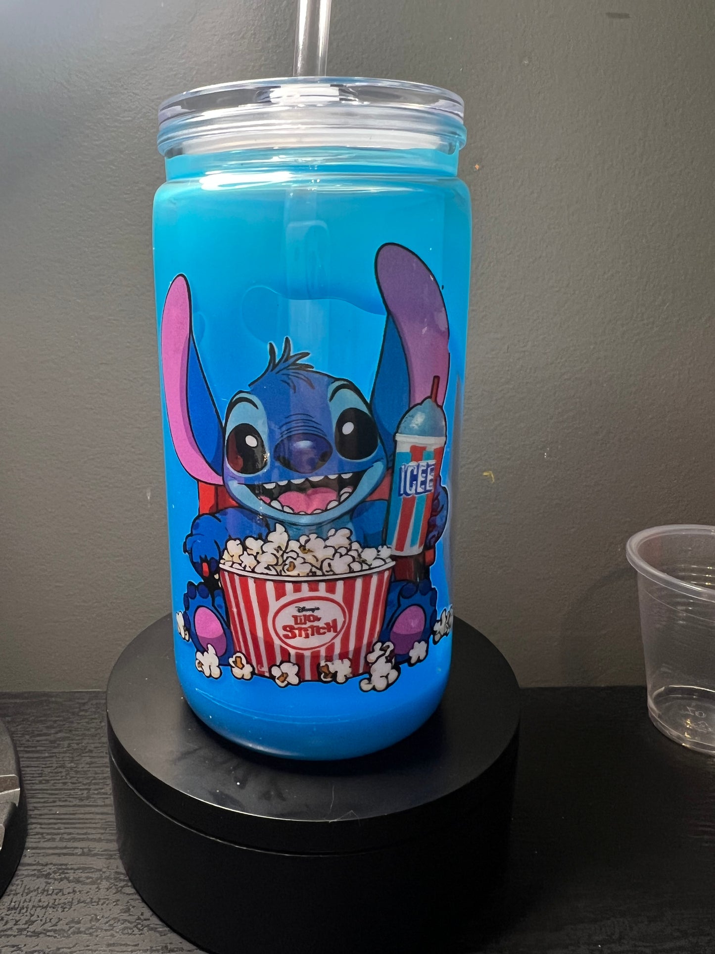 16 oz blue guy slime drip snowglobe