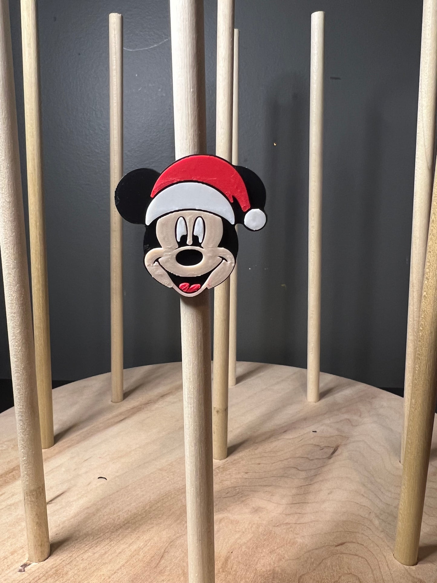 Mickey 3d straw topper