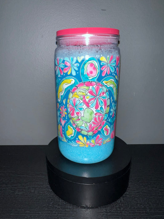 16 oz turtle under the water snow globe