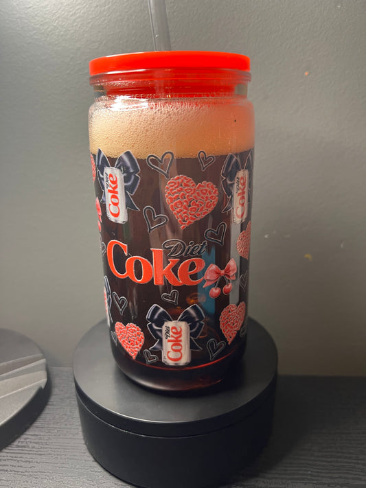 16 oz Diet Coke snowglobe tumbler