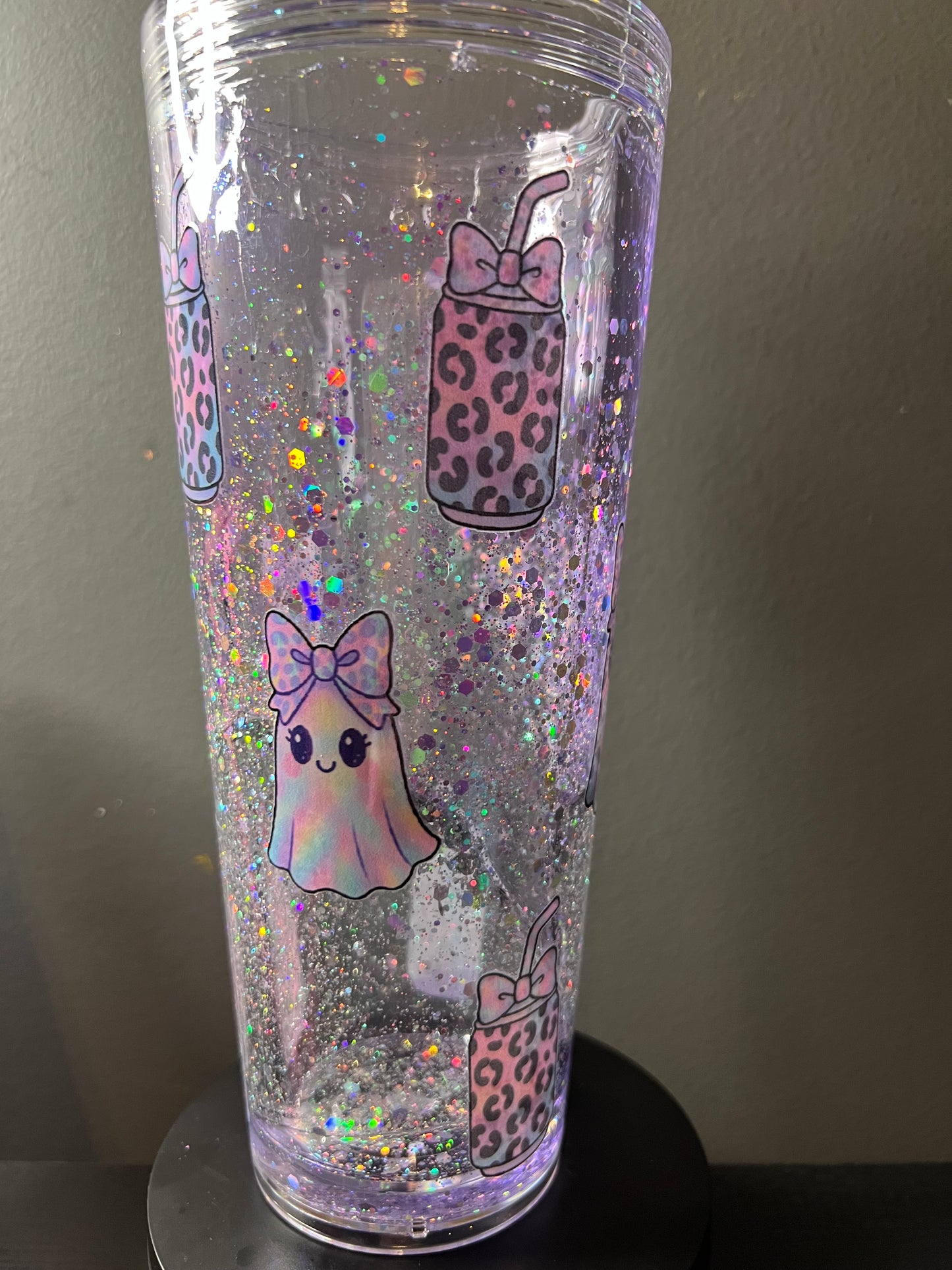 24 oz ghost lava snowglobe