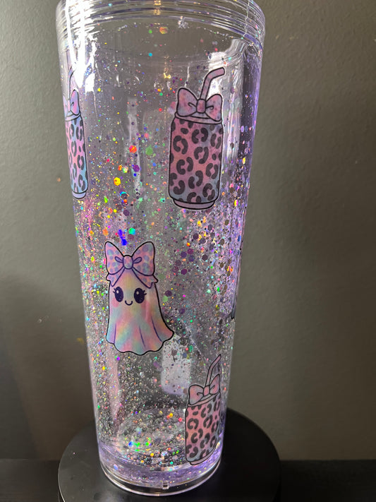 24 oz ghost lava snowglobe