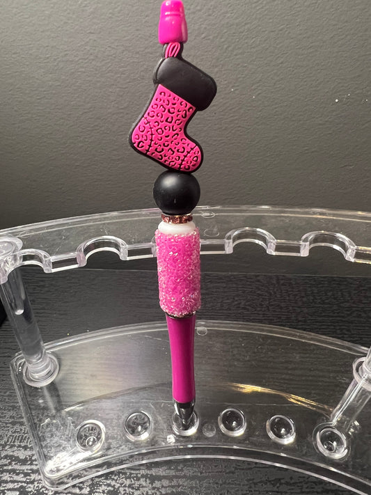 Pink Leopard Stocking Pen