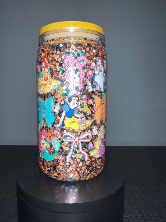 Princess glitter cup