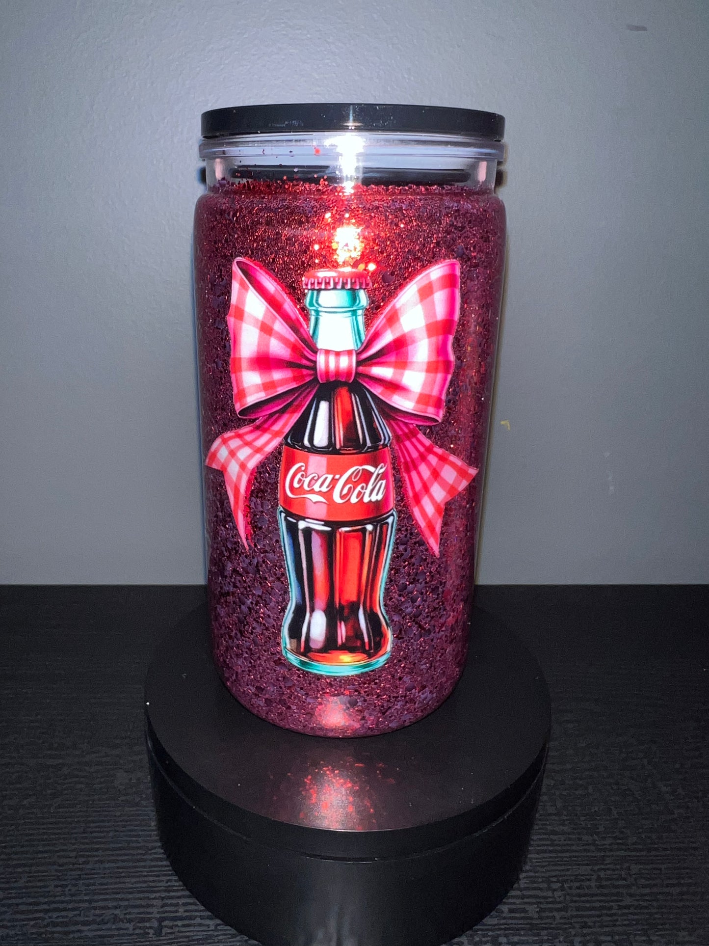 Coke dry glitter snowglobe
