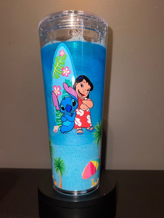 Stitch under the water snow globe 24oz
