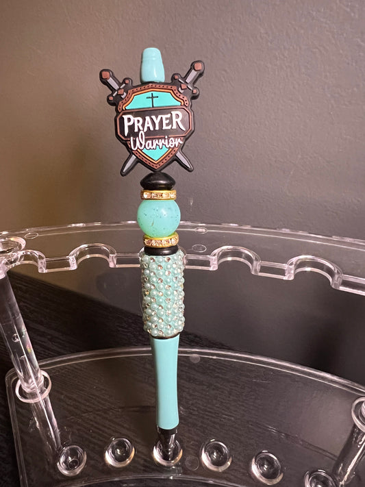 Blue Prayer Warrior Pen