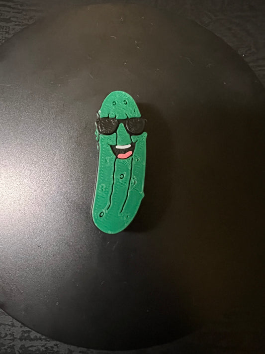 Pickle 3d straw topper