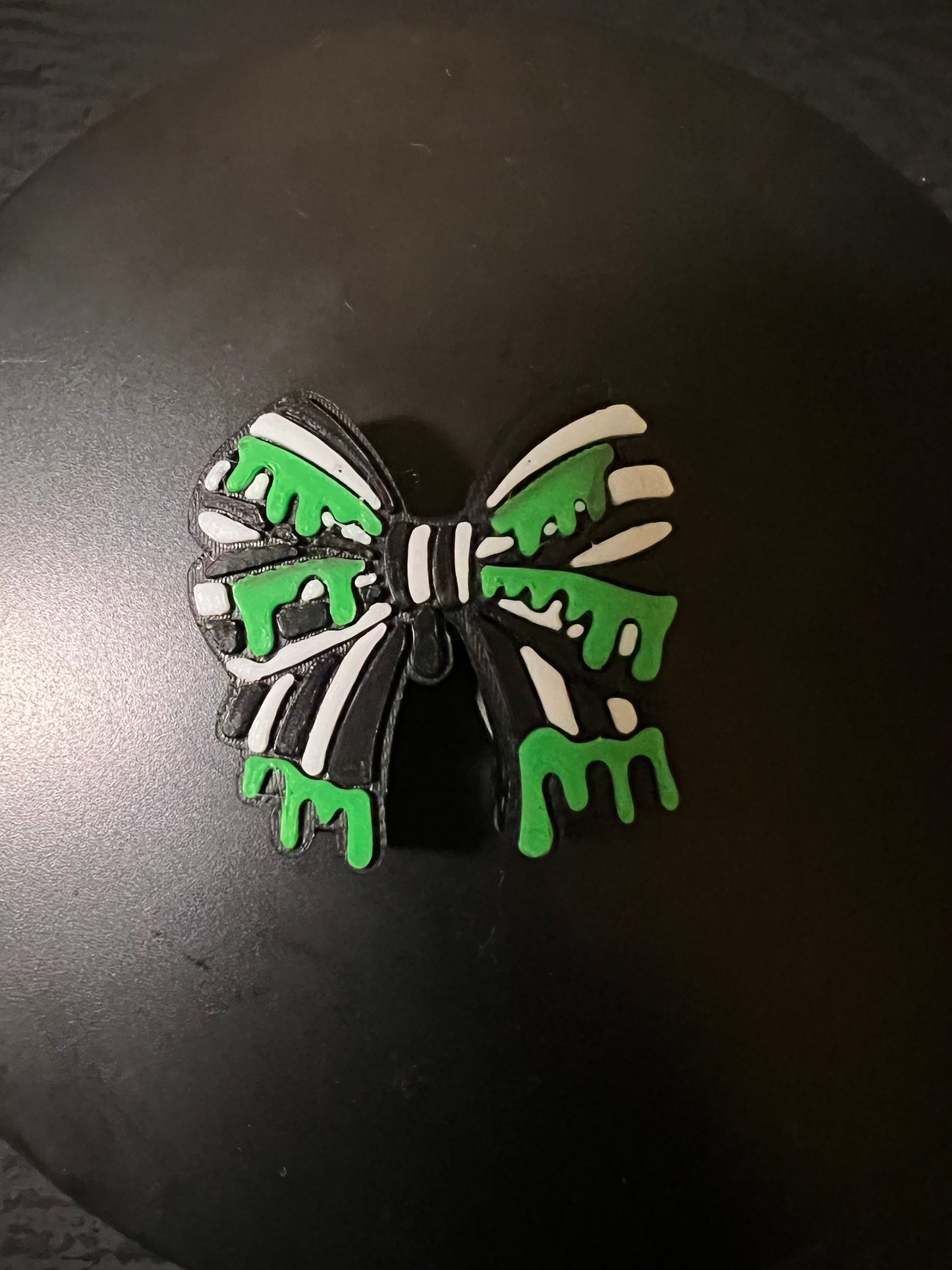 Halloween bow 3d straw topper
