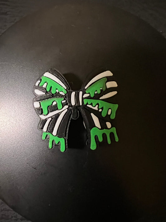 Halloween bow 3d straw topper