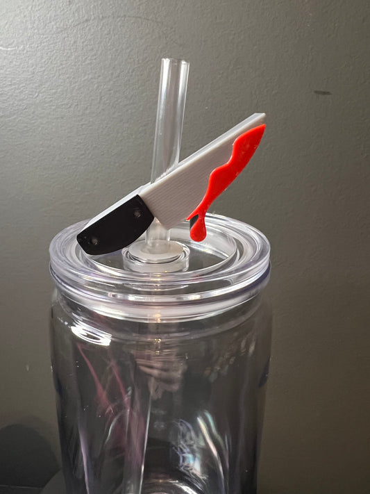Halloween 3d straw topper