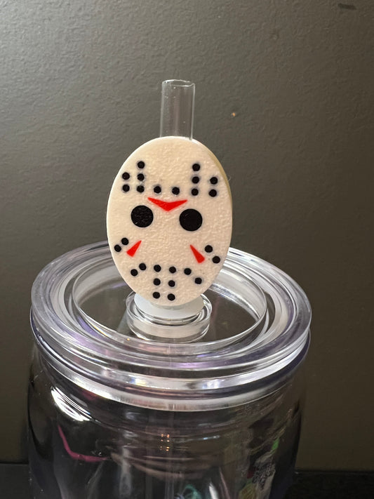 Mask 3d straw topper